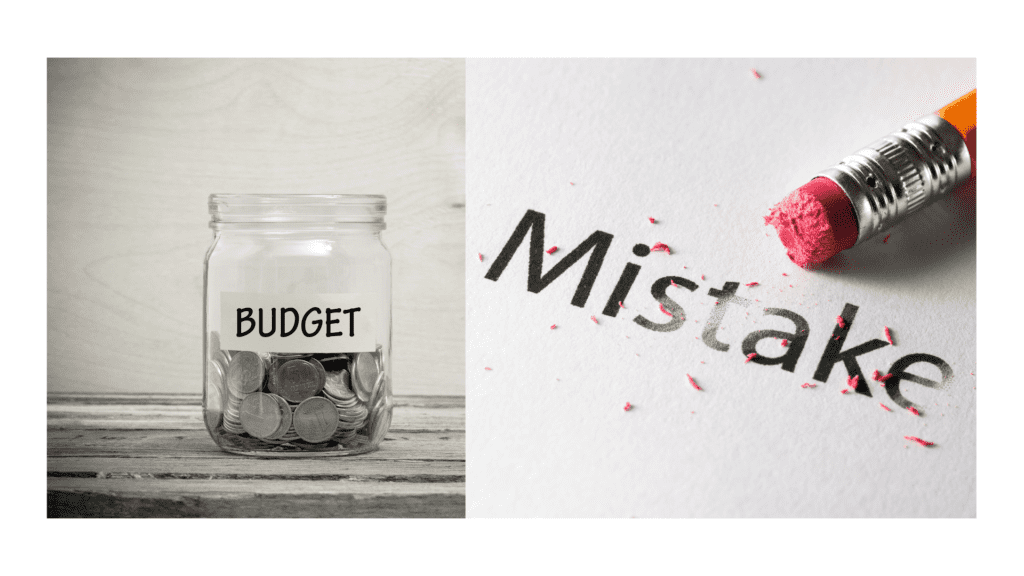 Budget mistakes
